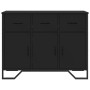 Ingenieurholz-Sideboard schwarz 97x32,5x74,5 cm von , Sideboards - Ref: Foro24-848559, Preis: 136,10 €, Rabatt: %