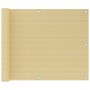 Toldo para balcón HDPE beige 75x500 cm de vidaXL, Sombrillas - Ref: Foro24-310910, Precio: 21,65 €, Descuento: %