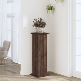 Soportes de plantas madera ingeniería marrón roble 33x33x100 cm de , Soportes para macetas - Ref: Foro24-852984, Precio: 64,9...