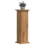 Soportes de planta madera ingeniería roble artisian 33x33x100cm de , Soportes para macetas - Ref: Foro24-852986, Precio: 66,5...