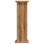 Soportes de planta madera ingeniería roble artisian 33x33x100cm de , Soportes para macetas - Ref: Foro24-852986, Precio: 66,5...