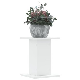 Soportes de plantas 2 uds madera ingeniería blanco 30x30x40 cm de , Soportes para macetas - Ref: Foro24-3307846, Precio: 50,3...