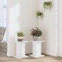 Soportes de plantas 2 uds madera ingeniería blanco 30x30x40 cm de , Soportes para macetas - Ref: Foro24-3307846, Precio: 50,3...