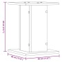 Soportes de plantas 2 uds madera ingeniería blanco 30x30x40 cm de , Soportes para macetas - Ref: Foro24-3307846, Precio: 50,3...