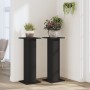 Soportes de plantas 2 uds madera ingeniería negro 30x30x80 cm de , Soportes para macetas - Ref: Foro24-3307865, Precio: 73,69...