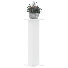 Soportes de plantas 2 uds madera ingeniería blanco 30x30x95 cm de , Soportes para macetas - Ref: Foro24-3307873, Precio: 79,8...