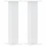 Soportes de plantas 2 uds madera ingeniería blanco 30x30x95 cm de , Soportes para macetas - Ref: Foro24-3307873, Precio: 79,8...