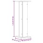 Soportes de plantas 2 uds madera ingeniería blanco 30x30x95 cm de , Soportes para macetas - Ref: Foro24-3307873, Precio: 79,8...