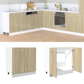 Armario inferior de fregadero madera ingeniería 80x46x81,5 cm de , Armarios de cocina - Ref: Foro24-849612, Precio: 67,38 €, ...