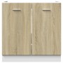 Armario inferior de fregadero madera ingeniería 80x46x81,5 cm de , Armarios de cocina - Ref: Foro24-849612, Precio: 67,38 €, ...