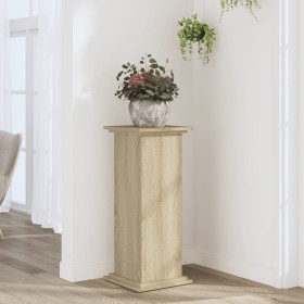 Soportes de plantas madera ingeniería roble Sonoma 33x33x80 cm de , Soportes para macetas - Ref: Foro24-852971, Precio: 54,99...