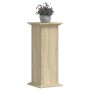 Soportes de plantas madera ingeniería roble Sonoma 33x33x80 cm de , Soportes para macetas - Ref: Foro24-852971, Precio: 57,51...