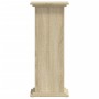 Soportes de plantas madera ingeniería roble Sonoma 33x33x80 cm de , Soportes para macetas - Ref: Foro24-852971, Precio: 57,51...