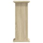 Soportes de plantas madera ingeniería roble Sonoma 33x33x80 cm de , Soportes para macetas - Ref: Foro24-852971, Precio: 57,51...