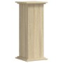 Soportes de plantas madera ingeniería roble Sonoma 33x33x80 cm de , Soportes para macetas - Ref: Foro24-852971, Precio: 57,51...