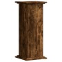 Soportes de plantas madera ingeniería roble ahumado 33x33x80 cm de , Soportes para macetas - Ref: Foro24-852973, Precio: 57,5...