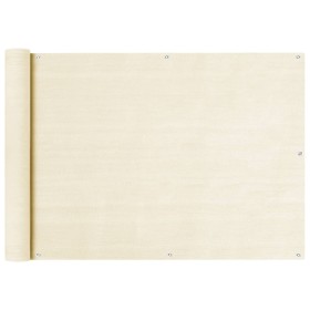 Toldo para balcón HDPE crema 75x600 cm de vidaXL, Sombrillas - Ref: Foro24-310923, Precio: 26,99 €, Descuento: %