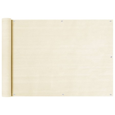 Toldo para balcón HDPE crema 75x600 cm de vidaXL, Sombrillas - Ref: Foro24-310923, Precio: 26,99 €, Descuento: %