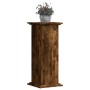 Soportes de plantas madera ingeniería roble ahumado 33x33x80 cm de , Soportes para macetas - Ref: Foro24-852973, Precio: 57,5...