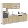 7-piece engineered oak Sonoma kitchen furniture set by , Kitchen cabinets - Ref: Foro24-3307653, Price: 518,41 €, Discount: %