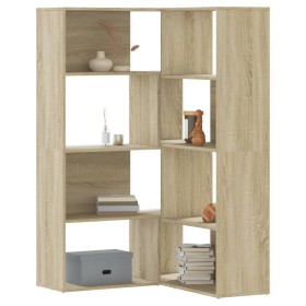 Corner shelf 4 levels oak wood Sonoma 85x85x140cm by , Bookcases and shelves - Ref: Foro24-3307812, Price: 159,99 €, Discount: %