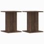 Soportes para plantas 2 uds madera marrón roble 30x30x40 cm de , Soportes para macetas - Ref: Foro24-3307852, Precio: 51,13 €...