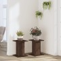 Soportes para plantas 2 uds madera marrón roble 30x30x40 cm de , Soportes para macetas - Ref: Foro24-3307852, Precio: 51,13 €...