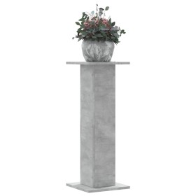 Soportes para plantas 2 uds madera gris hormigón 30x30x80 cm de , Soportes para macetas - Ref: Foro24-3307867, Precio: 64,99 ...