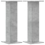 Soportes para plantas 2 uds madera gris hormigón 30x30x80 cm de , Soportes para macetas - Ref: Foro24-3307867, Precio: 70,71 ...