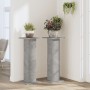 Plant stands 2 units gray wood concrete 30x30x80 cm by , Pot stands - Ref: Foro24-3307867, Price: 70,71 €, Discount: %