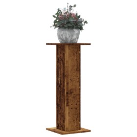 Soportes para plantas 2 uds madera roble envejecido 30x30x80 cm de , Soportes para macetas - Ref: Foro24-3307871, Precio: 70,...