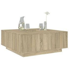 Engineered wood Sonoma oak coffee table 100x100x40 cm by , Coffee table - Ref: Foro24-3284051, Price: 168,99 €, Discount: %