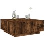 Engineered wood smoked oak coffee table 100x100x40 cm by , Coffee table - Ref: Foro24-3284053, Price: 169,73 €, Discount: %