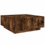 Engineered wood smoked oak coffee table 100x100x40 cm by , Coffee table - Ref: Foro24-3284053, Price: 169,73 €, Discount: %