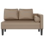 Chaiselongue-Sofa mit Kissen aus künstlichem Kapuzinerleder. von , Tagesbetten - Ref: Foro24-4007569, Preis: 142,30 €, Rabatt: %