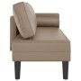 Chaise lounge sofa with synthetic leather cushions in cappuccino color. by , Daybeds - Ref: Foro24-4007569, Price: 142,30 €, ...