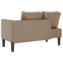 Chaiselongue-Sofa mit Kissen aus künstlichem Kapuzinerleder. von , Tagesbetten - Ref: Foro24-4007569, Preis: 142,30 €, Rabatt: %