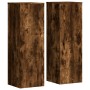 Soportes para plantas 2 uds madera roble ahumado 33x33x100 cm de , Soportes para macetas - Ref: Foro24-3307886, Precio: 109,9...