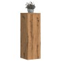 Plant stands 2 units oak wood artisan 33x33x100 cm by , Pot stands - Ref: Foro24-3307890, Price: 123,69 €, Discount: %