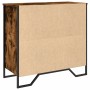 Engineered wood smoked oak sideboard 79.5x35.5x74.5 cm by , Sideboards - Ref: Foro24-848546, Price: 90,35 €, Discount: %