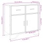 Ingenieurholz-Vitrine in geräucherter Eiche 79,5x35,5x74,5 cm von , Sideboards - Ref: Foro24-848546, Preis: 103,30 €, Rabatt: %