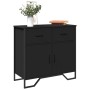 Engineered wood black sideboard 79.5x35.5x74.5 cm by , Sideboards - Ref: Foro24-848544, Price: 93,16 €, Discount: %