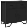 Engineered wood black sideboard 79.5x35.5x74.5 cm by , Sideboards - Ref: Foro24-848544, Price: 93,16 €, Discount: %