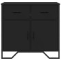 Engineered wood black sideboard 79.5x35.5x74.5 cm by , Sideboards - Ref: Foro24-848544, Price: 93,16 €, Discount: %