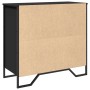 Engineered wood black sideboard 79.5x35.5x74.5 cm by , Sideboards - Ref: Foro24-848544, Price: 93,16 €, Discount: %