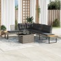 Garden sofa set 2 pieces with PE rattan cushions and gray glass by , Garden sets - Ref: Foro24-3277496, Price: 463,53 €, Disc...