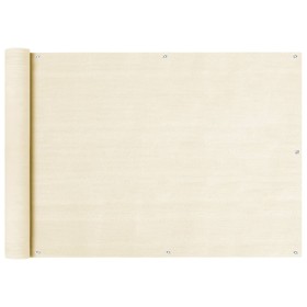 Toldo para balcón HDPE crema 75x300 cm de vidaXL, Sombrillas - Ref: Foro24-310920, Precio: 23,99 €, Descuento: %