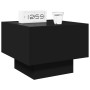 Bedside table with Infinity LED black 40x40x30 cm by , Nightstands - Ref: Foro24-3284064, Price: 77,99 €, Discount: %