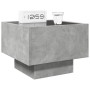 Bedside table with Infinity LED gray concrete 40x40x30 cm by , Nightstands - Ref: Foro24-3284066, Price: 75,17 €, Discount: %