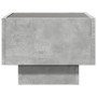 Bedside table with Infinity LED gray concrete 40x40x30 cm by , Nightstands - Ref: Foro24-3284066, Price: 75,17 €, Discount: %